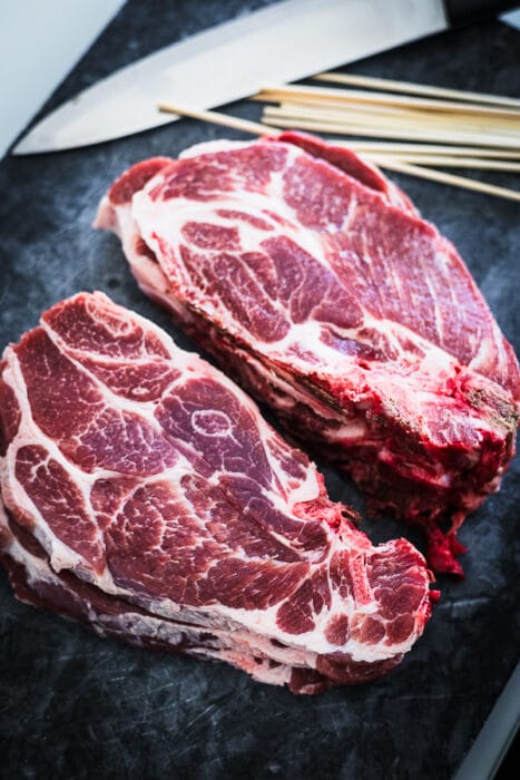 Varkensspiering brochette