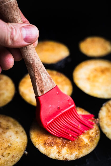 gegrilde aubergine met chipotle marinade