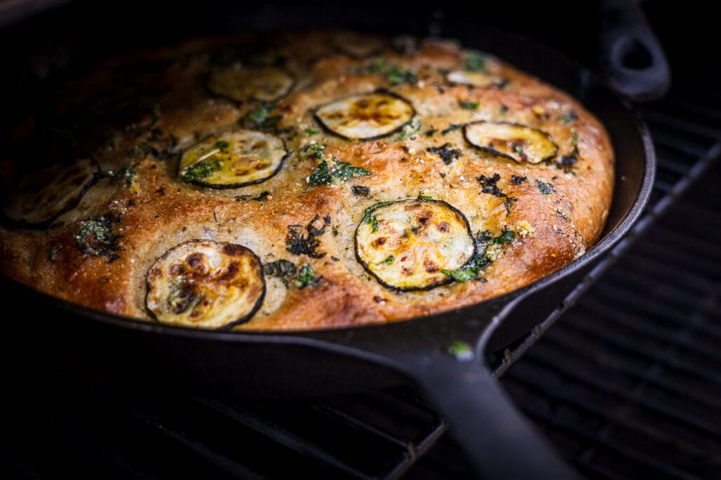 Heerlijke focaccia op de BBQ
