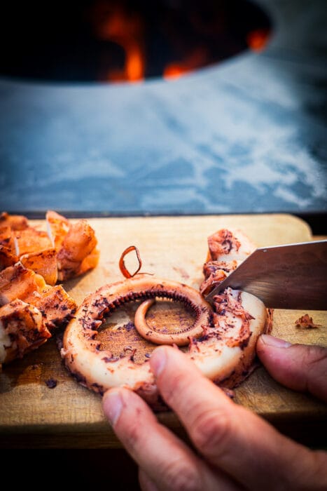 Ika don: Recept voor gegrilde inktvis op de plancha. Japanse stijl
