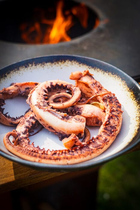 Ika don: Recept voor gegrilde inktvis op de plancha. Japanse stijl