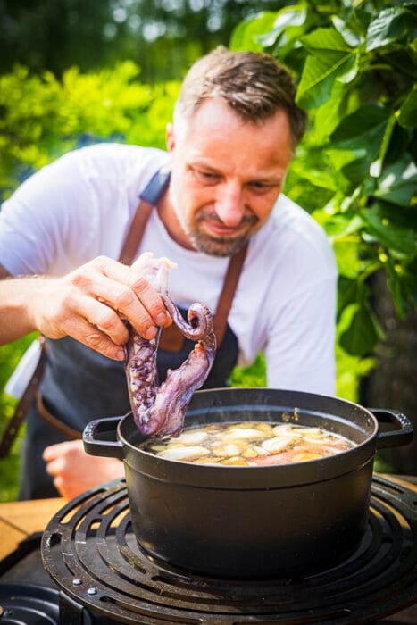Ika don: Recept voor gegrilde inktvis op de plancha. Japanse stijl