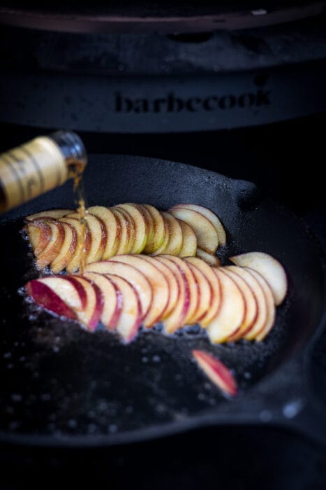 Dessert Pizza met appel en calvados