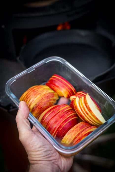 Dessert Pizza met appel en calvados