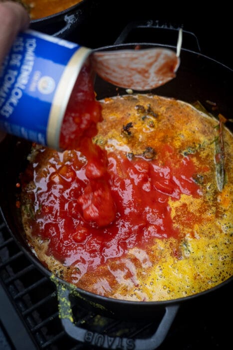 Lamsragout van de BBQ met Pulled Lamb