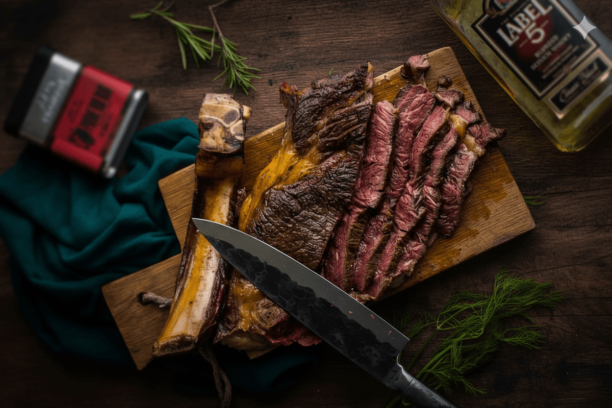 cote de boeuf van de bbq