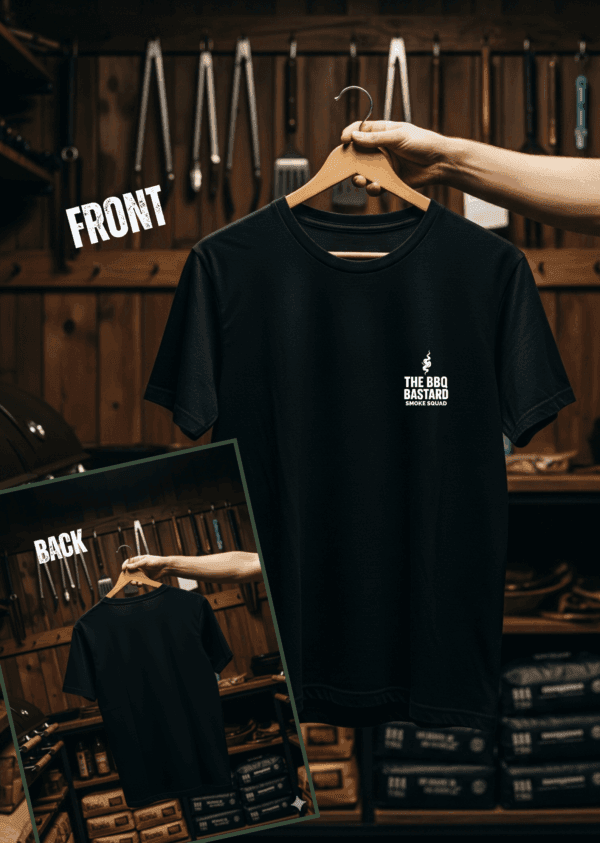 The BBQ Bastard Smoke Squad Front only t-shirt