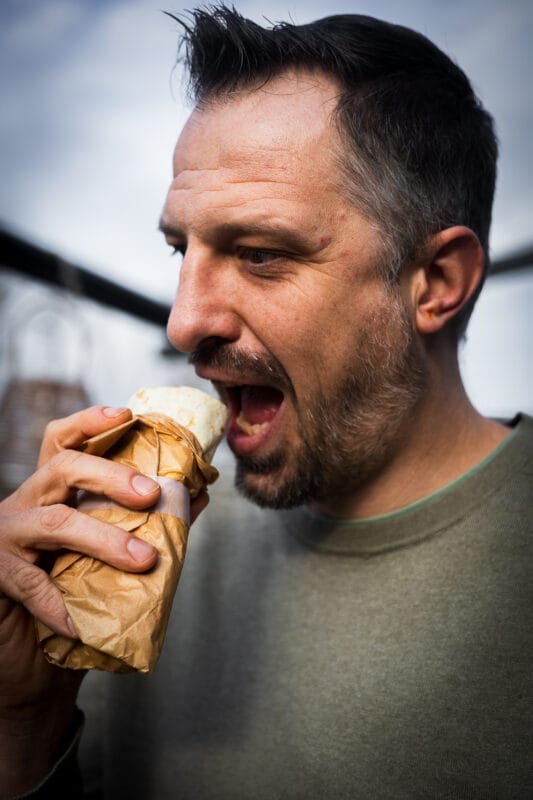 Döner Kebab van de BBQ