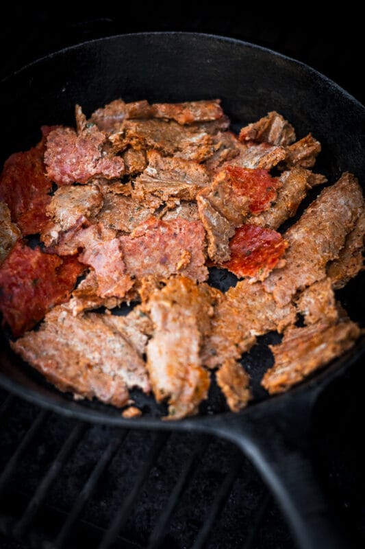 Huis gemaakte Döner Kebab van de BBQ