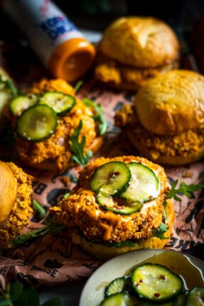 Korean Fried Chicken Burger