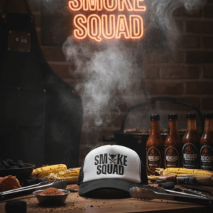 Smoke Squad pet - BBQ trucker cap