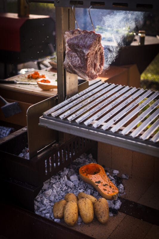 Volledig asado style menu met spiering