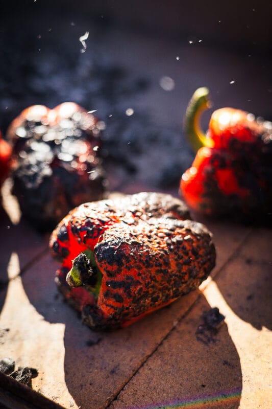 Gebrande paprika